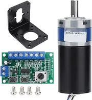Gear Motor Speed ​​Reduction Brushless Planetary Motor D Axis DC 12V 85RPM Kit Set with Support Controller Turbine Speed ​​Reduction Motor Electric Gearbox Motor (1600rpm)