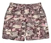 BooHoo Man Camo Fixed Waist Bandana Shorts Size 30