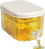 Fridge Water Dispenser with Tap - Compact for Refrigerator, 5.5L Beverage Dispenser with Spout | Space-Saving Drink Container for Cocktails