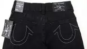 TRUE RELIGION Geno Relaxed Slim Jeans Black Pants Stretch Denim Men's 29