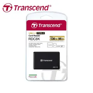 【現貨免運】 Transcend 創見 RDC8 Type-C 高速 讀卡機 可讀SD / microSD / CF記憶卡