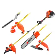 Tradesman 62cc Petrol Multi Tool Chainsaw Line Garden Trimmer - Gold