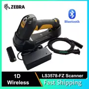 Symbol LS3578-FZ Rugged Wireless 1D Laser Barcode Scanner w/ USB Cable & Cradle