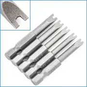 5pcs U4 - U8 Shaped Magnetic Security Hex Bit Head Tamper Proof Driver Tool Kit