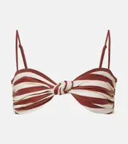 [Johanna Ortiz] Johanna Ortiz Striped bikini top AU 14 multicoloured