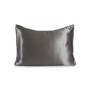 Satin Pillowcase Set - Charcoal