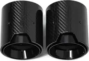 Muffler tip Compatible For BMW 3 Series G20 G21 320d 320i 330i 2020-2024 Upgrade M Performance Carbon Fiber Exhaust System Nozzle(Black)