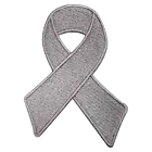 Brain Cancer Awareness Patch Embroidered Iron on Sew on patch Badge For Clothes