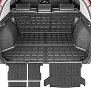 powoq Cargo Liner Compatible with 2016-2022 Honda HRV Trunk Mat TPE Backrest Mat Replacement for 2016-2019 2020 2021 2022 Honda HRV Accessories(2016-2022 HRV, Rear Backrest Mat+Rear Trunk Mat)
