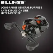 BILLINGS AS200 Right Hand Reel; 18 BB; 6.3:1 Ratio; 17.6 lb Max Drag BASS; NEW