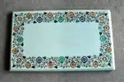 Hallway Table Top Inlaid with Semi Precious Gemstone White Marble Dining Table