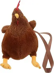 [Baluue] Funny Chicken Plush Bag For Travel Shopping Cute Animal Shoulder Bag Coin Purse Purse For Girls And Women