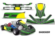 Go Kart Graphic Decals Stickers For KG Freeline Birel Cadet Shocker G