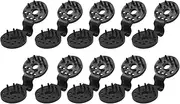100Pcs Shade Cloth Plastic Clips, Bird Proof Plastic Sunshade Clips, Shade Cloth Heavy Duty Lock Grip for Sun Shade Net, Anti Bird Netting, Garden Netting, Shade Netting (Black)
