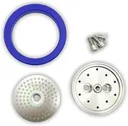 Tune Up kit Made for Gaggia Classic. Upgraded Stainless Steel Shower Holder. IMS Precision Nanotech Shower Screen GA200NT, Cafelat Silicone Gasket and All Screws (Custom Tune Up Kit)