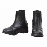 TuffRider Lady's Starter Lite Front Zip Paddock Boots Black 10 1/2