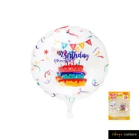在飛比找蝦皮商城優惠-珠友 18吋生日蛋糕波波球/卡通波波球/透明圓形氣球/生日佈