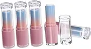 5Pcs Refillable Lipstick Containers DIY Tubes Fashionable Lipstick Organizer for Homemade Lip Gloss Samples and Daily Use Safe and Odorless Design