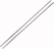Extra Long Chopsticks for Cooking,Frying,Noodle, 15" inch Stainless Steel Non-Slip Spiral Chopsticks Tableware Dinnerware (2)