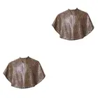 2 Pcs Hair Oil Treatment Cape Black Apron Dye Color Shampoo