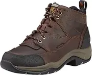 [ARIAT] Women's Terrain Leather Outdoor Hiking Boots, Brown, 9.5