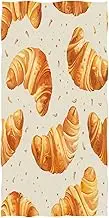 RPLIFE Beige Croissants Beach Towel, Microfiber Beach Towels Oversized for Men Women