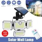 333LED Solar Motion Sensor Light Outdoor Garden Wall Security Flood Lamp IP65 Au