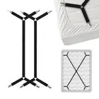 Bed Sheet Holder Straps Criss-Cross Sheets Stays Suspenders for Twin Queen King