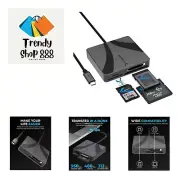 USB-C Multi-Card Reader for CFexpress Type B, CFast 2.0, and microSD/SD Cards