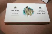 Vintage Yardley London English Lavender Soap - new in box 3 piece set guest soap