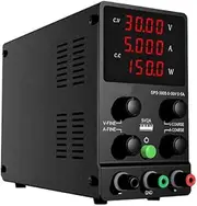 DC Power Supply Variable 30V 5A Adjustable Switching Regulated DC Bench Power Supply with 4-Digits LED Display 5V/2A USB Port Coarse and Fine Adjustments AC240V SPS-3005