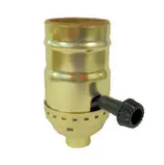 OFF/ON SOCKETS BRASS-PLATE FOR WIRING LAMPS TR-39