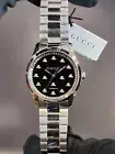 Gucci G-Timeless SWISS Automatic Black Dial Stainless Steel Men's Watch YA126283