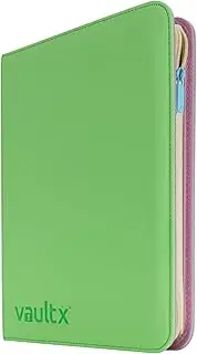 [Vault X] 9 Pocket Trading Card Zip Binder, 360 Cards, Compatible with Pokemon Scarlet & Violet Stellar Crown Set, Exo-Tec Album Material, 20 Side-Loading Pages, Folder for Collectible TCG (SV7)