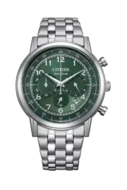 Citizen CA4630-53X Eco-Drive Green Dail Stainless Steel Chronograph