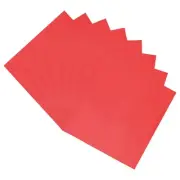 50 Pack Toner Reactive Foil 8.5"x11" A4 Foil Paper for DIY Craft,Red