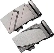 [APLVFFZH] 2Pcs Mens Belt Buckles Automatic Fashion Alloy for Dress Business Suit Pants