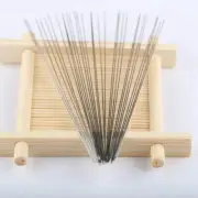 Elongated Metal Beading Needle 50pcs/Set Treading Cord Safe for Making Jewelry