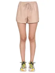 [Stella McCartney] Stella McCartney-Faux Leather Shorts-Donna 40