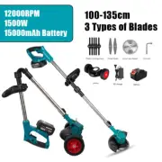 1500W Electric Lawn Mower Cordless Grass Trimmer Cutter Tool For 18V-21V Battery
