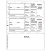 TFP 11" Printed 1099-MISC Copy B, 2 – Z-Fold Simplex - Pack of 500