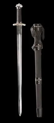 Battle Ready Handmade Godfred Viking sword With wooden Scabbard Razor Sharp