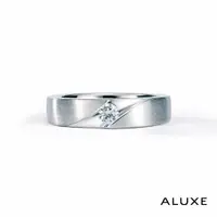 在飛比找PChome24h購物優惠-A-LUXE 亞立詩 18K金 0.15克拉情侶結婚戒指-男
