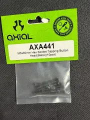 AXIAL-AXA441-MCX30MM HEX SOCKET TAPPING BUTTON HEAD-10 PCS.