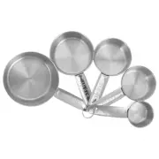 5 Pcs Metal Measuring Cups Dry Measuring Cups Measuring Spoons Set