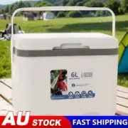 6L Car Ice Bucket Heat Preservation Insulated Thermal Box Outdoor Cooler Fridge