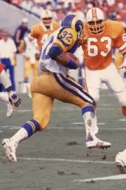 Tampa Bay Buccaneers Lee Roy Selmon in action playing defense vs L- Old Photo