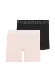 [Bonds] Bonds Girls Anti Chafe Short 2 Pack Size: 10/12, Moisture-Wicking 10/12 Multicolor