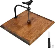 Napkin Holder, Wood Flat Holder Kit, Solid Versatile Square Tabletop Napkin Dispenser, Elegant Wood Metal ‌Paper Towel‌ Dispenser, for Kitchen Counter, Dining Table