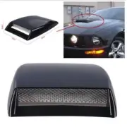 Car SUV Decorative Air Flow Intake Scoop Bonnet Vent Cover Hood Black Universal